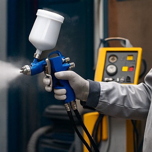 Powder coating machine